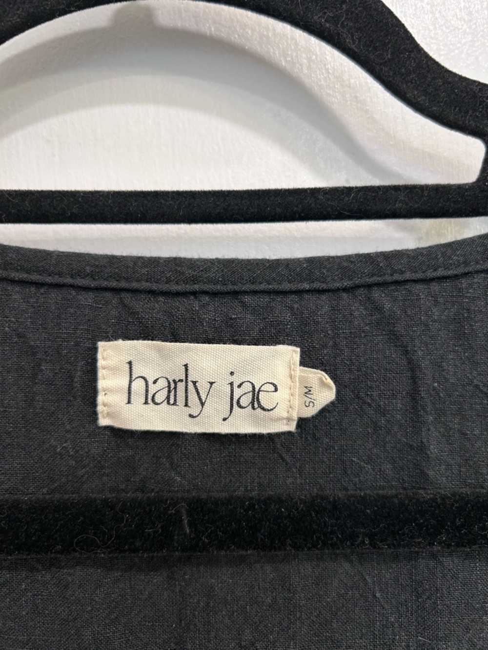Harly Jae Etoile Dress Black Button-Front Midi Dress with Ruffled Collar - Picture 6 of 15